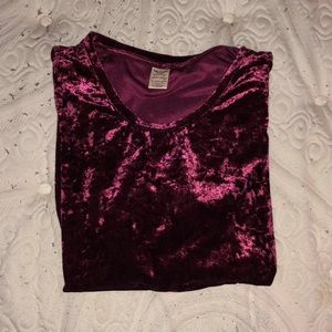 Faded Glory red velvet tee